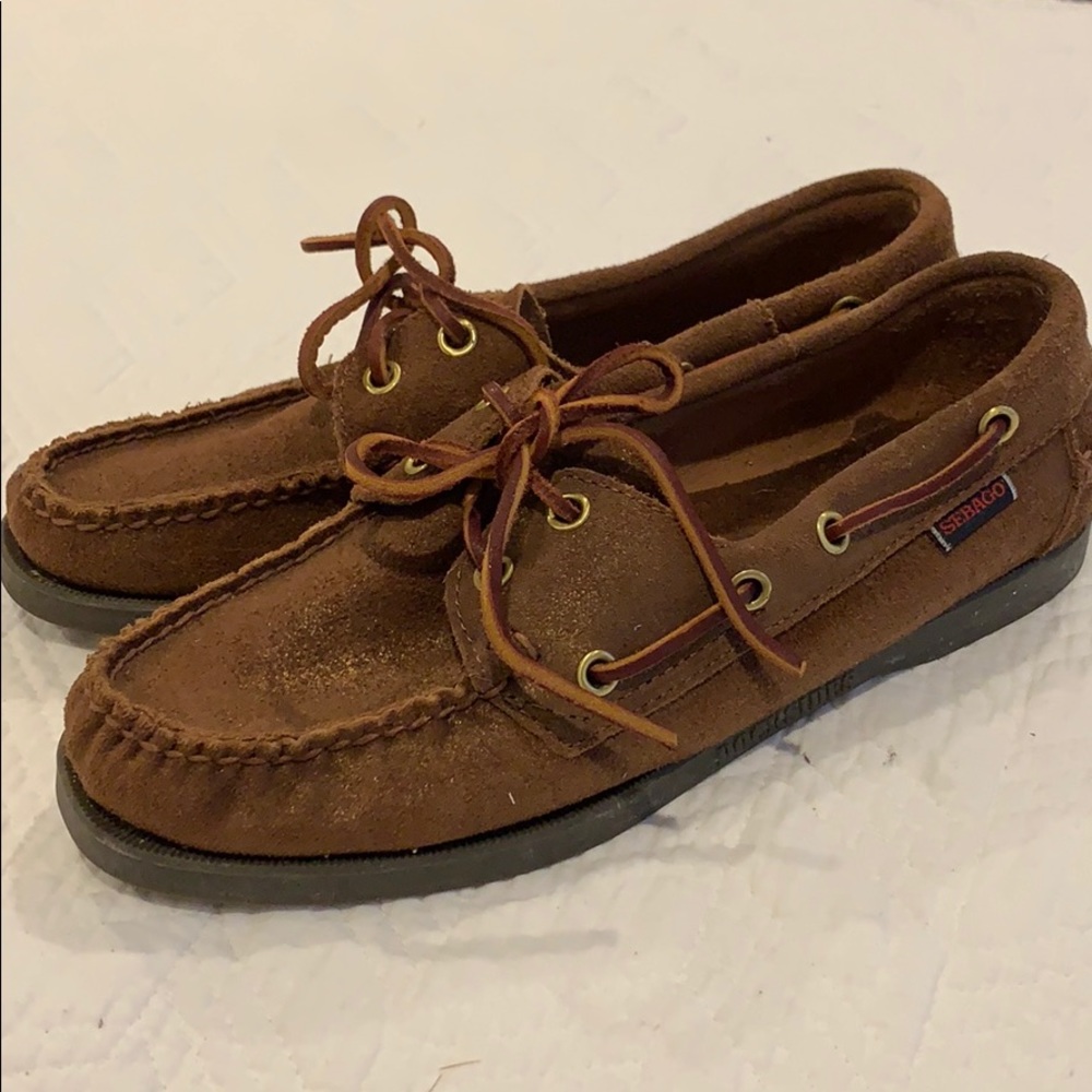 Sebago Brown Leather Loafers 8.5